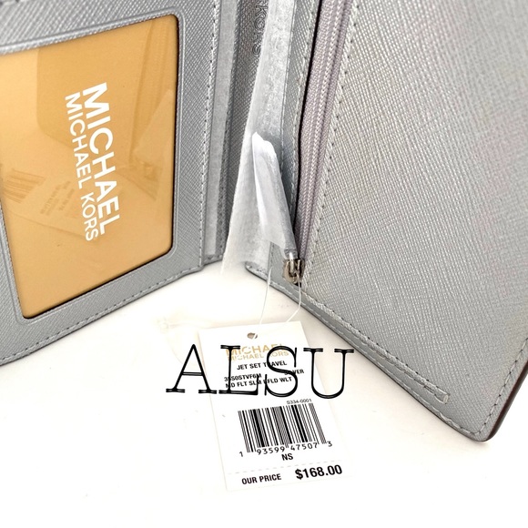 Michael Kors Medium Flat Slim Bifolder Metallic - Picture 3 of 5